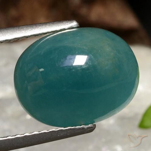 Grandidierita Turquesa natural de 6.16 ct, Ovalada, Translúcido