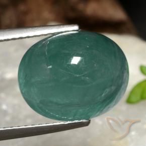 Grandidierita Turquesa intenso natural de 8.97 ct, Ovalada, Translúcido