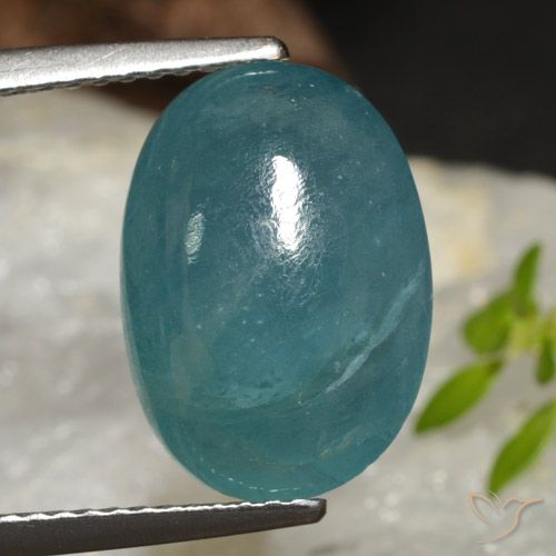 6.33ct Natural Verde azul Grandidierita, Ovalada, Translúcido