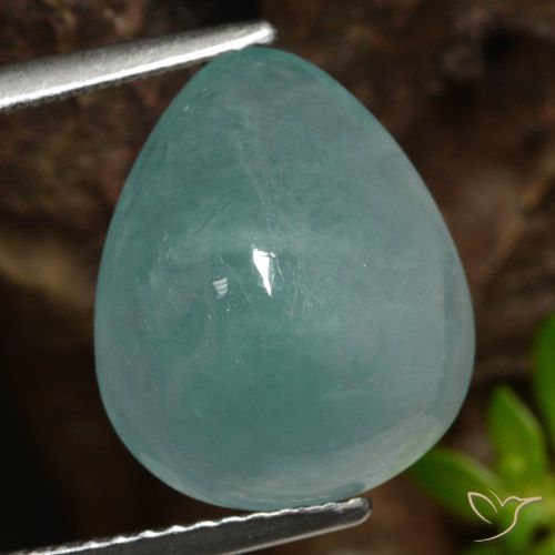 7.18ct Natural Azul verdoso claro Grandidierita, En forma de pera, Translúcido