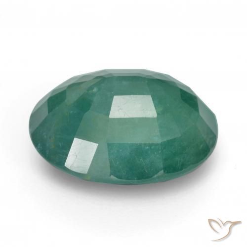 Grandidierita Azul verdoso natural de 8.66 ct, Ovalada, I1
