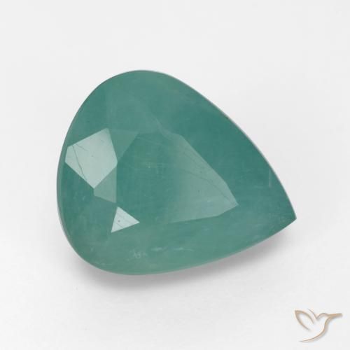 4.03ct Natural Azul-verde Grandidierita, En forma de pera, SI-I1