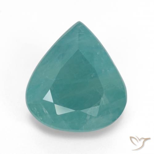 Grandidierita Verde azulado oscuro natural de 7.09 ct, En forma de pera, I1
