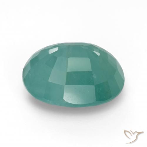 Grandidierita Verde espuma de mar natural de 6.01 ct, Ovalada, SI-I1