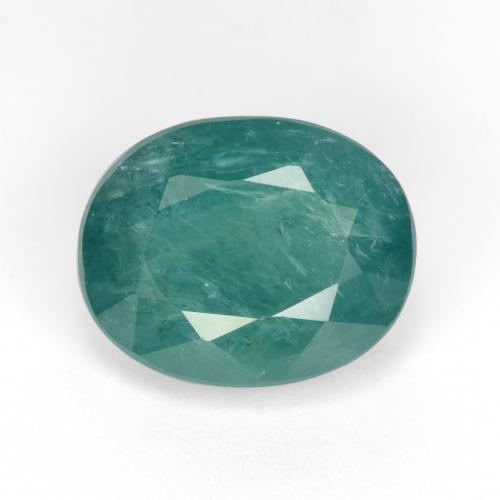Grandidierita azul verde oscuro natural de 5,05 ct, corte óvalo, SI-I1