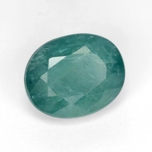 Grandidierita azul verde oscuro natural de 5,05 ct, corte óvalo, SI-I1