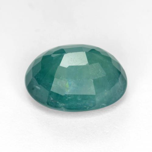 Grandidierita azul verde oscuro natural de 5,05 ct, corte óvalo, SI-I1