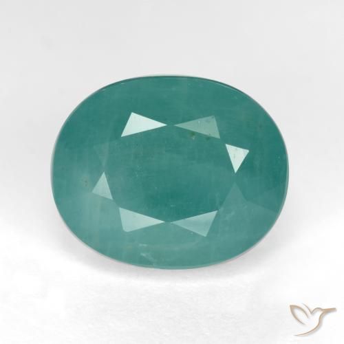 5.92ct Natural Azul verdoso Grandidierita, Ovalada, SI