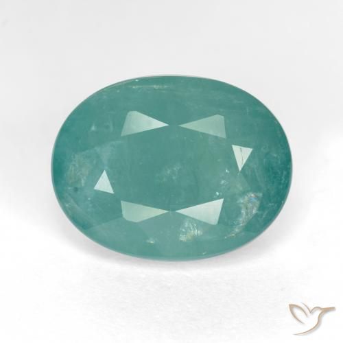 6.32ct Natural Azul-verde Grandidierita, Ovalada, SI-I1