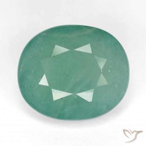 10.62ct Natural Azul verdoso Grandidierita, Ovalada, SI