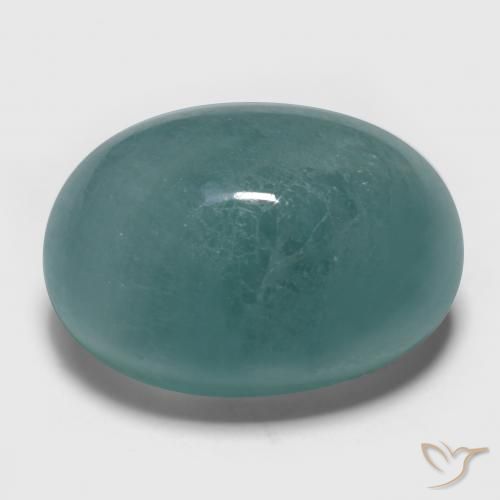 Grandidierita Turquesa natural de 17.66 ct, Ovalada, Translúcido