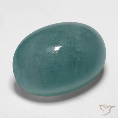 Grandidierita Turquesa natural de 17.66 ct, Ovalada, Translúcido