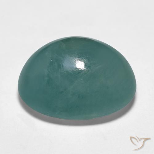 Grandidierita Azul verdoso natural de 18.89 ct, Ovalada, Translúcido
