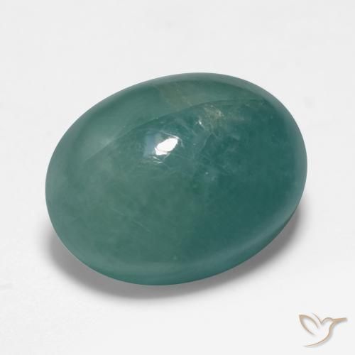 Grandidierita Azul verdoso natural de 8.54 ct, Ovalada, Translúcido