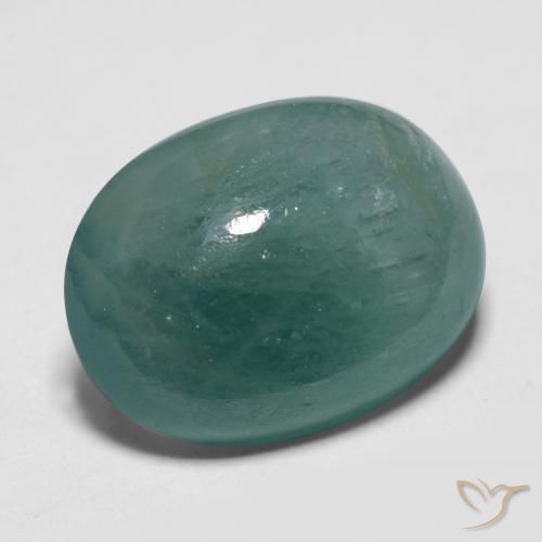 Grandidierita Azul verdoso natural de 12.29 ct, Ovalada, Translúcido