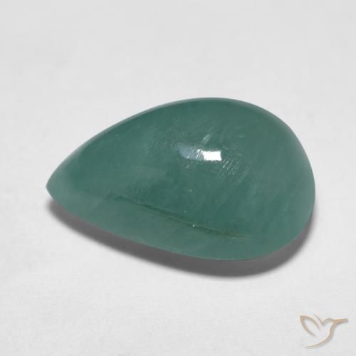 Grandidierita Azul verdoso natural de 9.07 ct, En forma de pera, Translúcido