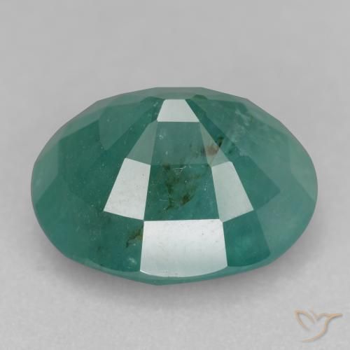 Grandidierita Azul-verde natural de 12.41 ct, Ovalada, SI-I1