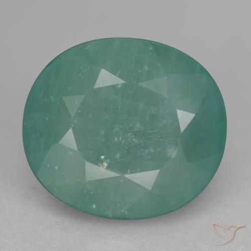 11.37ct Natural Azul verdoso claro Grandidierita, Ovalada, SI-I1