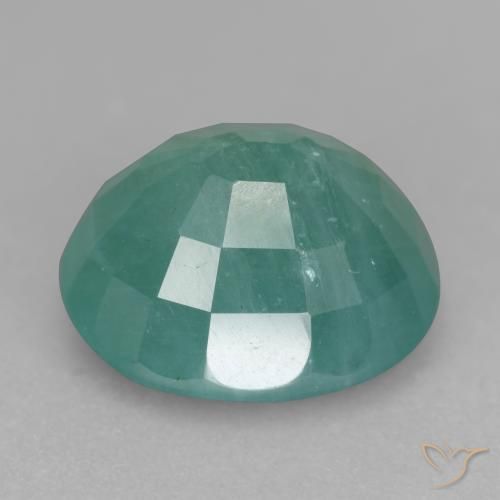 Grandidierita Azul verdoso claro natural de 11.37 ct, Ovalada, SI-I1