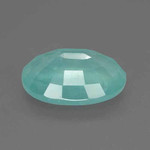 Grandidierita verde espuma de mar natural de 3,23 ct, corte óvalo, VS-SI