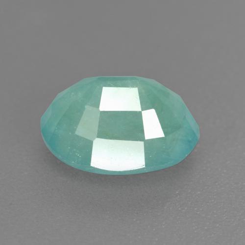 Grandidierita verde azulado natural de 1,58 ct, corte óvalo, SI