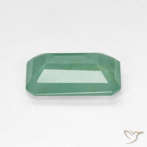 Grandidierita azul verdoso natural de 2,41 ct, corte esmeralda, VS-SI