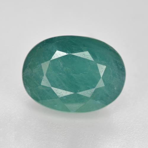 Grandidierita turquesa intenso natural de 3,39 ct, corte óvalo, VS-SI