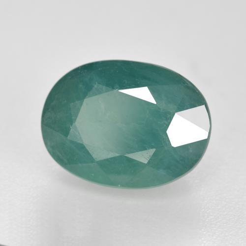 Grandidierita turquesa intenso natural de 3,39 ct, corte óvalo, VS-SI
