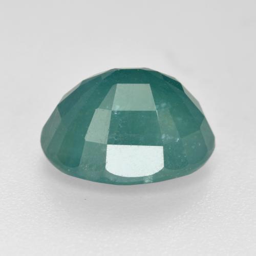Grandidierita turquesa intenso natural de 3,39 ct, corte óvalo, VS-SI