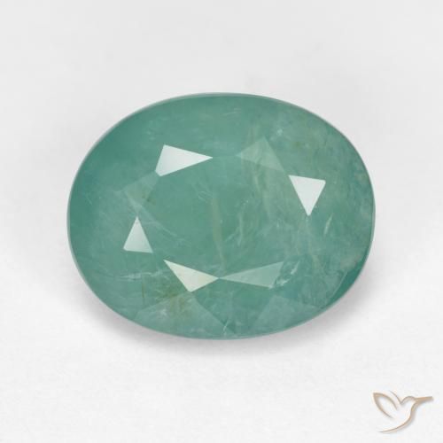 3.57ct Natural Verde azulado medio Grandidierita, Ovalada, VS-SI