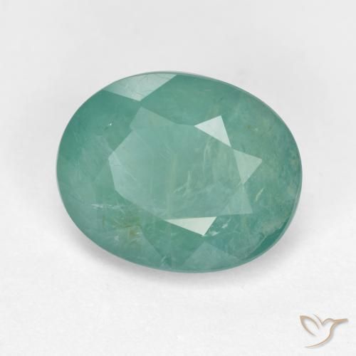 Grandidierita Verde azulado medio natural de 3.57 ct, Ovalada, VS-SI
