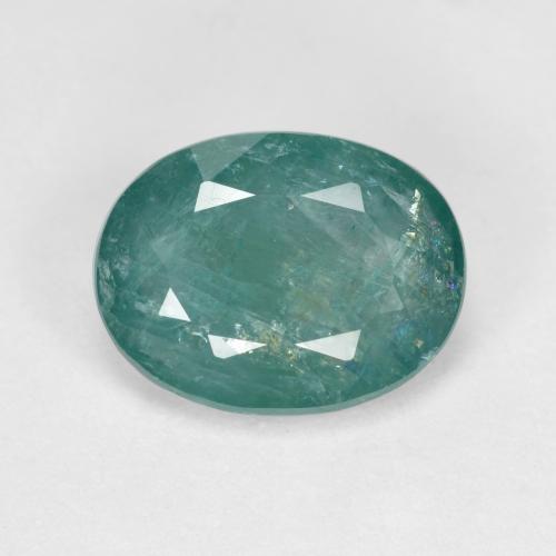 Grandidierita turquesa natural de 1,87 ct, corte óvalo, SI