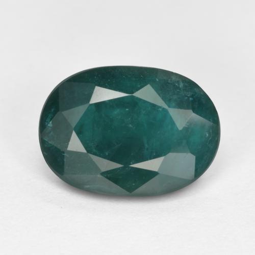 Grandidierita verde azul oscuro natural de 2,06 ct, corte óvalo, VS-SI