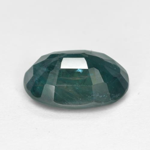 Grandidierita verde azul oscuro natural de 2,06 ct, corte óvalo, VS-SI