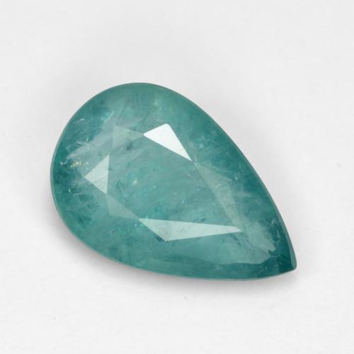 Grandidierita verde azul oscuro-medio natural de 1,04 ct, en forma de pera, VS-SI