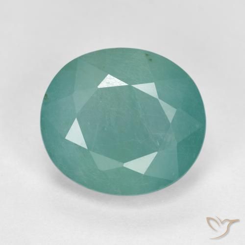 4.97ct Natural Azul verdoso claro Grandidierita, Ovalada, SI
