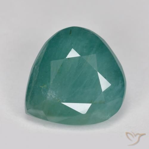 Grandidierita verde azulado natural de 3,30 ct, en forma de pera, SI