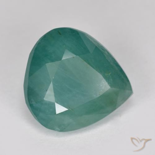 Grandidierita verde azulado natural de 3,30 ct, en forma de pera, SI