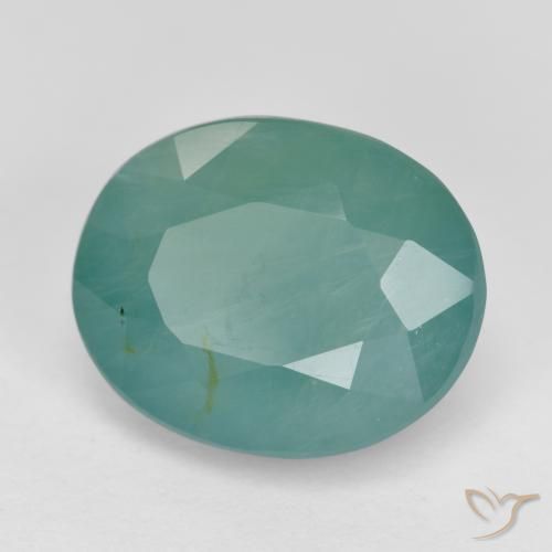 Grandidierita Tono azul verde natural de 4.83 ct, Ovalada, SI
