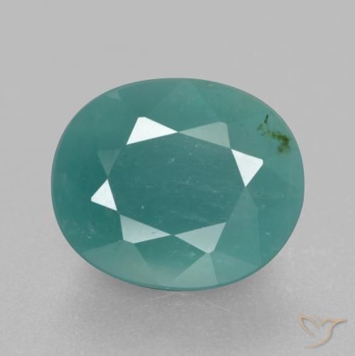 4.21ct Natural Turquesa Grandidierita, Ovalada, SI