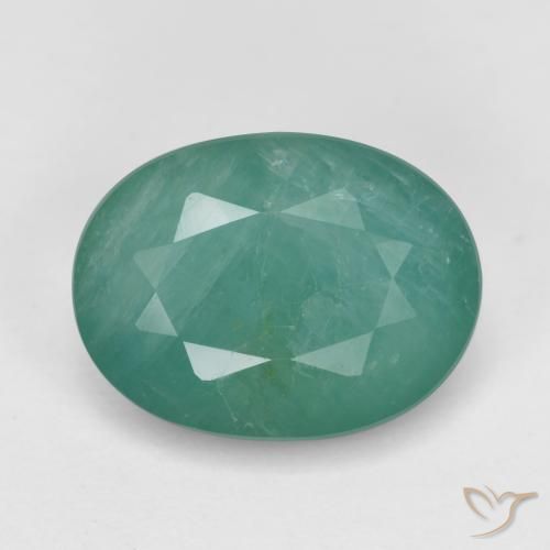3.56ct Natural Tono azul verde Grandidierita, Ovalada, SI