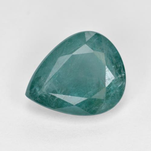 Grandidierita Azul verde oscuro natural de 3.42 ct, En forma de pera, SI