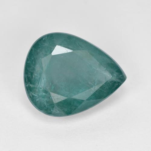 Grandidierita Azul verde oscuro natural de 3.42 ct, En forma de pera, SI