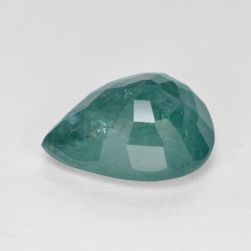 Grandidierita Azul verde oscuro natural de 3.42 ct, En forma de pera, SI