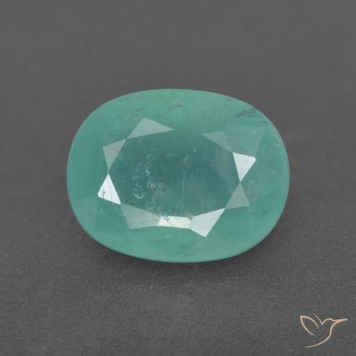 2.29ct Natural Verde espuma de mar Grandidierita, Ovalada, SI