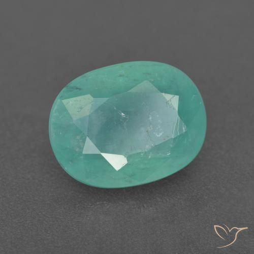 Grandidierita Verde espuma de mar natural de 2.29 ct, Ovalada, SI