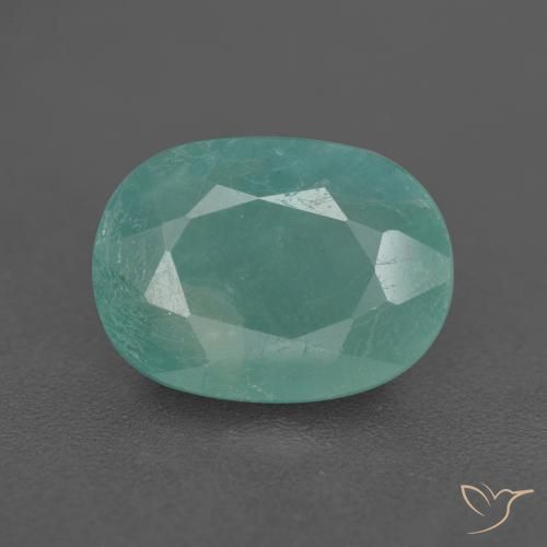 2.64ct Natural Azul verdoso Grandidierita, Ovalada, SI