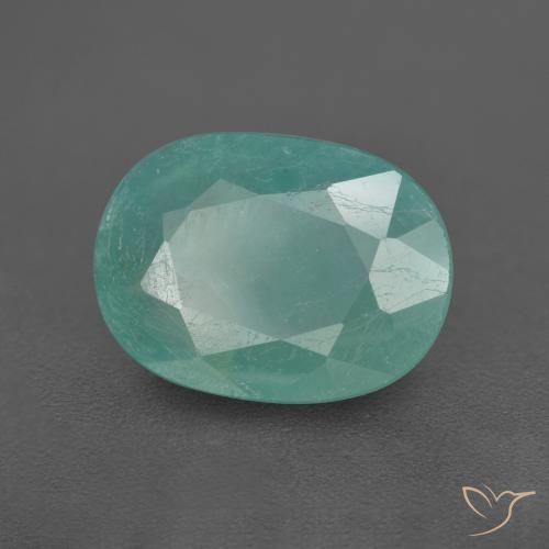 Grandidierita Azul verdoso natural de 2.64 ct, Ovalada, SI