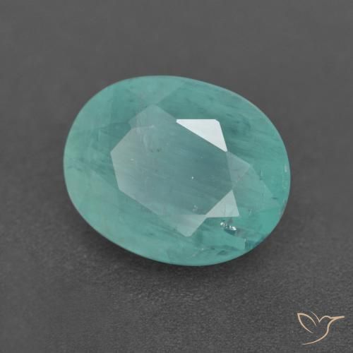 Grandidierita Turquesa natural de 3.39 ct, Ovalada, VS-SI
