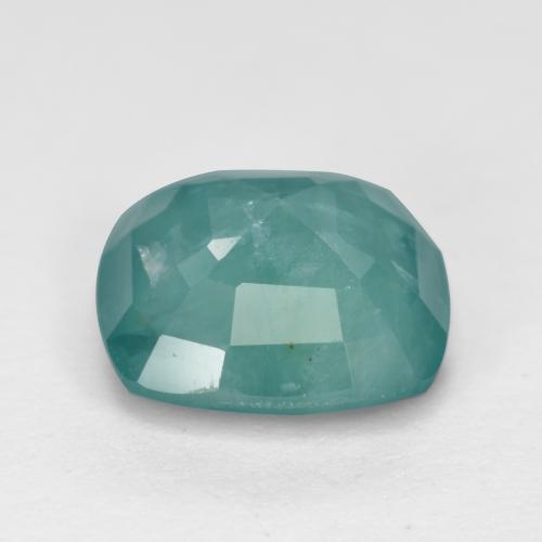 Grandidierita turquesa natural de 2,24 ct, corte cojín, SI
